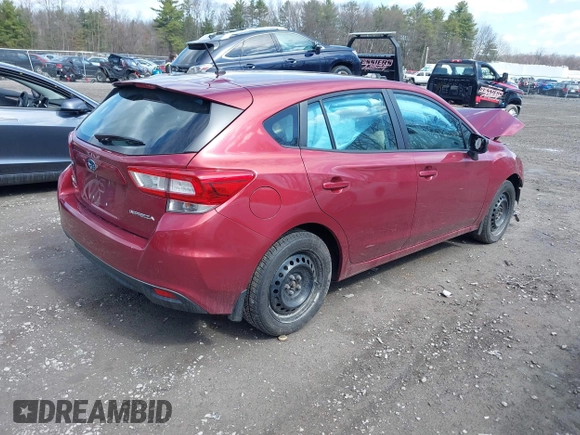 2019 Subaru Impreza z VIN 4S3GTAA63K3759760, wystawiony jako IAAI lot #42037192 z przebiegiem 84 373 mil mil oraz . Historia ofert i sprzedaży dostępna na DreamBid. Obrazek 4.