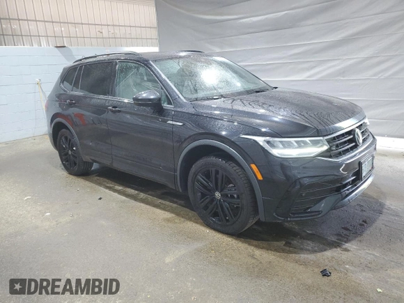 2022 Volkswagen Tiguan SE R-Line Black with VIN 3VV8B7AX3NM105154, listed as a Copart auction lot 58856995 with 76,723 mi miles and Clean title. Bid and sale history available at DreamBid. Image 4.