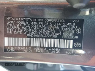 2024 Toyota Corolla Hatchback SE with VIN JTND4MBE5R3221588, listed as a Copart auction lot 55447094 with 4,736 mi miles and Salvage Title. Bid and sale history available at carsss.com. Image 13.
