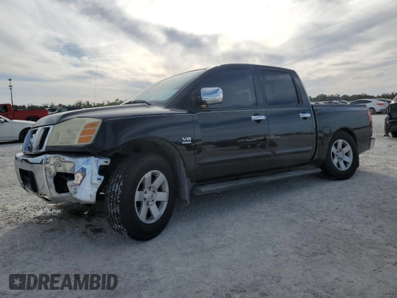 2004 Nissan Titan LE with VIN 1N6AA07A74N516071, listed as a Copart auction lot 87472284 with 140,011 mi miles and Salvage Title. Bid and sale history available at DreamBid. Image 1.