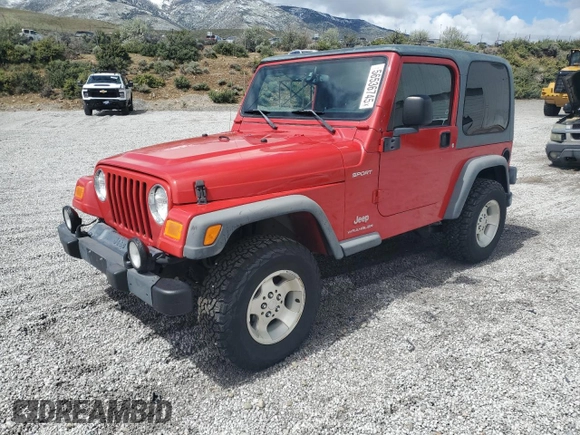 2003 Jeep Wrangler Sport with VIN 1J4FA49S83P369892, listed as a Copart auction lot 56536745 with 182,535 mi miles and Salvage title. Bid and sale history available at DreamBid. Image 1.