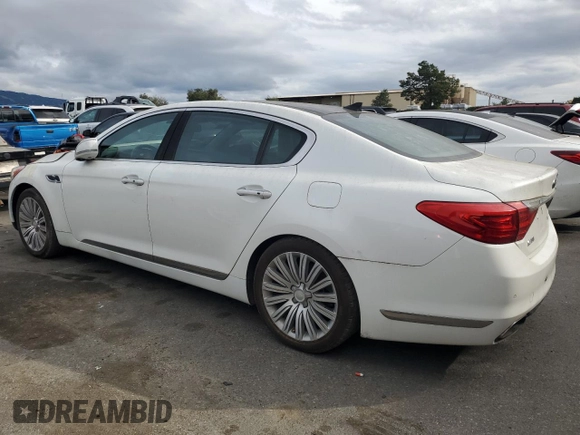 2015 Kia K900 Premium with VIN KNALU4D46F6026661, listed as a Copart auction lot 43611345 with 121,161 mi miles and Clean title. Bid and sale history available at DreamBid. Image 2.