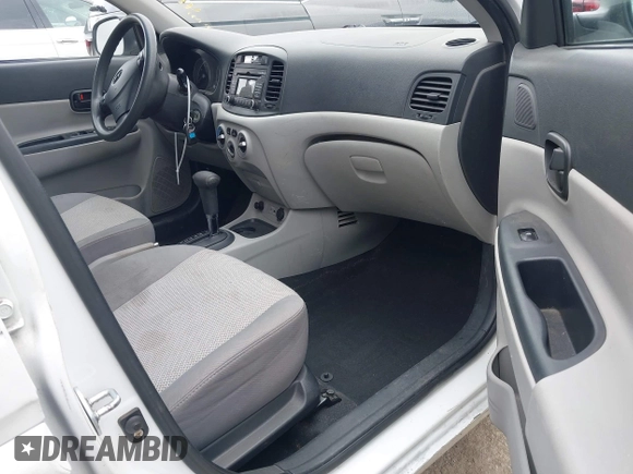 2010 Hyundai Accent GLS with VIN KMHCN4AC1AU491022, listed as a IAAI auction lot 41926186 with 117,398 mi miles. Bid and sale history available at carsss.com. Image 5.