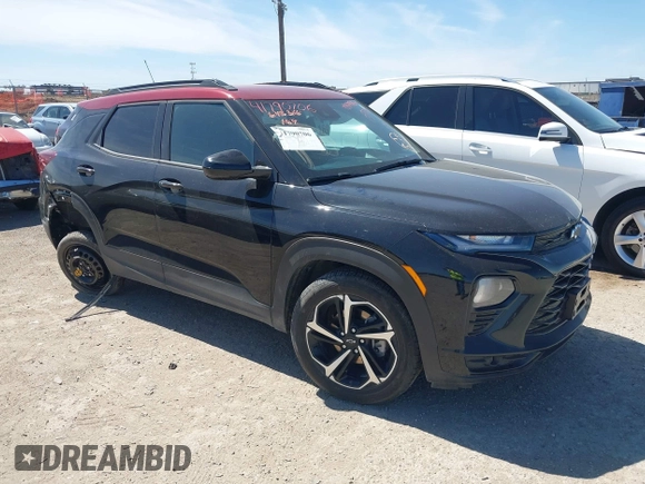 2021 Chevrolet TrailBlazer RS with VIN KL79MTSL3MB020223, listed as a IAAI auction lot 41790706 with 64,859 mi miles. Bid and sale history available at carsss.com. Image 1.