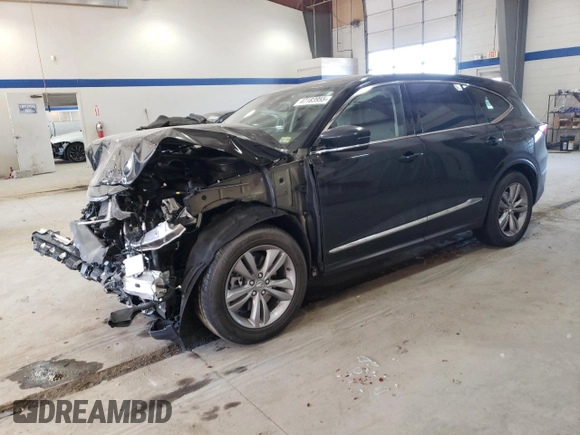 2023 Acura MDX with VIN 5J8YE1H32PL018051, listed as a Copart auction lot 47183955 with 18,943 mi miles and Salvage Title. Bid and sale history available at carsss.com. Image 1.