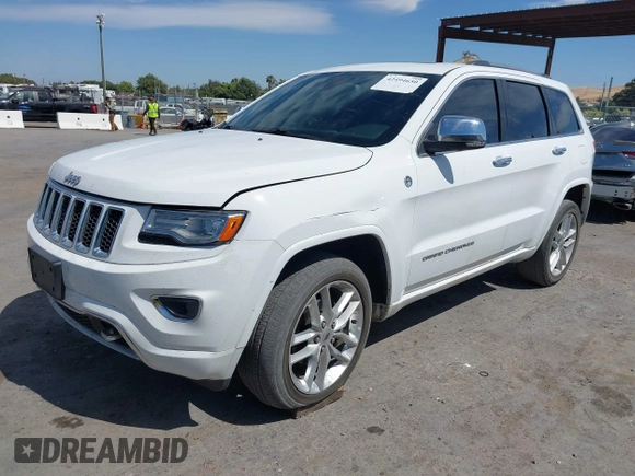 2015 Jeep Grand Cherokee Overland with VIN 1C4RJFCG3FC230185, listed as a IAAI auction lot 42494650 with 123,128 mi miles and . Bid and sale history available at DreamBid. Image 17.