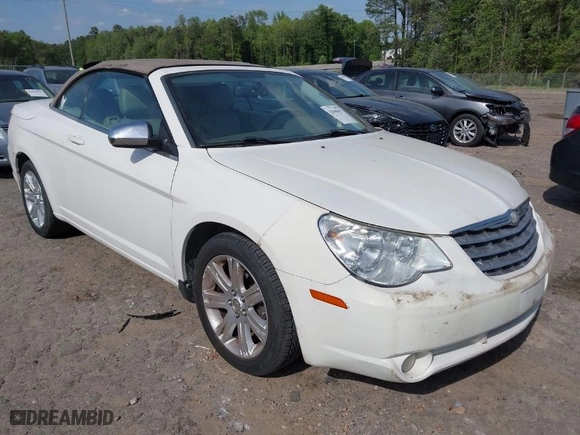 2010 Chrysler Sebring Touring with VIN 1C3BC5ED5AN105022, listed as a IAAI auction lot 42048657 with 188,920 mi miles. Bid and sale history available at carsss.com. Image 1.