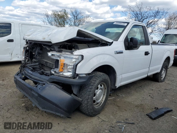 2019 Ford F-150 XL with VIN 1FTMF1CB3KKD32329, listed as a Copart auction lot 49386435 with 219,055 mi miles and Salvage Title. Bid and sale history available at carsss.com. Image 1.
