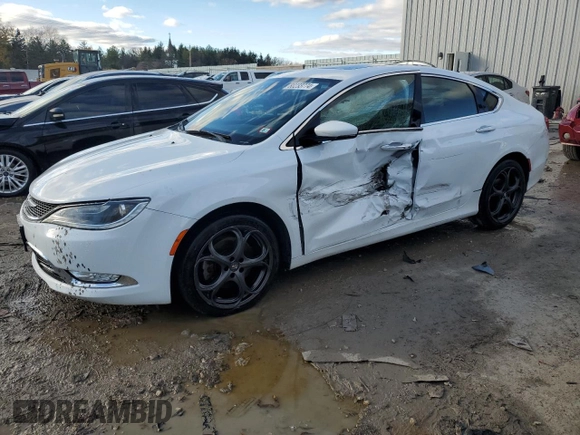 2016 Chrysler 200 C with VIN 1C3CCCEG0GN114674, listed as a Copart auction lot 80233774 with 0 mi miles and Salvage Title. Bid and sale history available at carsss.com. Image 1.