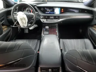 2019 Lexus LS with VIN JTHC51FF1K5007446, listed as a Copart auction lot 47107995 with 9,653 mi miles and Salvage Title. Bid and sale history available at carsss.com. Image 8.