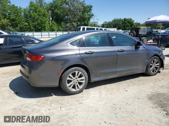 2015 Chrysler 200 Limited with VIN 1C3CCCAG7FN714323, listed as a Copart auction lot 52124485 with 138,728 mi miles and Clean Title. Bid and sale history available at carsss.com. Image 3.