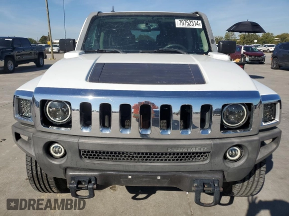 2007 Hummer H3 SUV with VIN 5GTDN13E378177422, listed as a Copart auction lot 79752314 with 163,749 mi miles and Salvage Title. Bid and sale history available at carsss.com. Image 5.