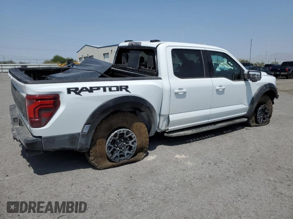2024 Ford F-150 Raptor with VIN 1FTFW1RJ6RFA64547, listed as a Copart auction lot 64700194 with Not Provided miles and Salvage Title. Bid and sale history available at DreamBid. Image 3.
