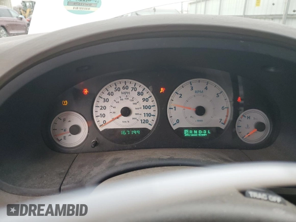 2006 Chrysler Town & Country LWB Touring with VIN 2A4GP54L36R627148, listed as a Copart auction lot 84997964 with 167,199 mi miles and Salvage Title. Bid and sale history available at carsss.com. Image 9.