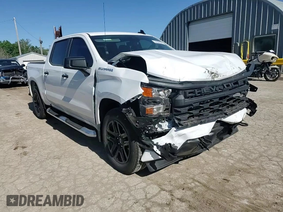 2024 Chevrolet Silverado 1500 Custom with VIN 3GCPABEK5RG222754, listed as a Copart auction lot 53932094 with 4,307 mi miles and Salvage Title. Bid and sale history available at DreamBid. Image 10.
