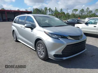 2022 Toyota Sienna LE with VIN 5TDKRKEC1NS125204, listed as a IAAI auction lot 41417245 with 26,690 mi miles and . Bid and sale history available at DreamBid. Image 1.
