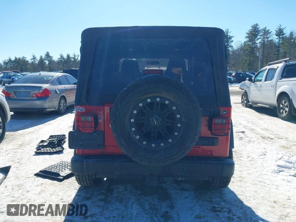 2005 Jeep Wrangler Unlimited with VIN 1J4FA44S05P375941, listed as a IAAI auction lot 41420299 with 138,859 mi miles. Bid and sale history available at carsss.com. Image 16.