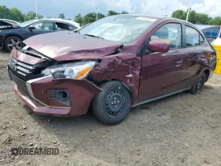 2024 Mitsubishi Mirage ES with VIN ML32FUFJXRHF11136, listed as a Copart auction lot 62685655 with 11,207 mi miles and Salvage title. Bid and sale history available at DreamBid. Image 1.