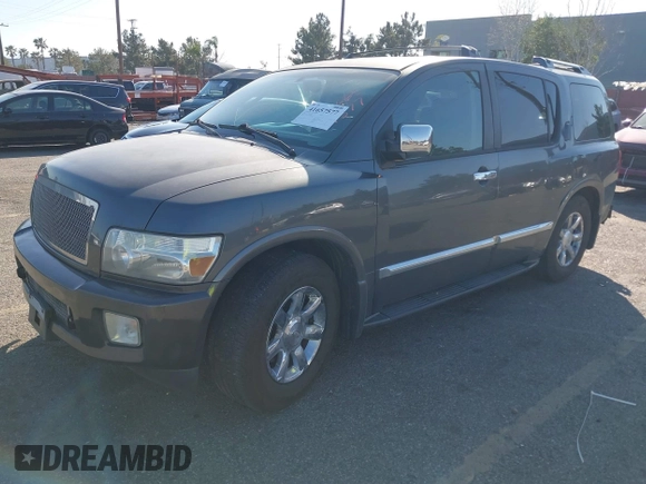 2007 Infiniti QX56 with VIN 5N3AA08A77N804049, listed as a IAAI auction lot 41657577 with 102,473 mi miles. Bid and sale history available at carsss.com. Image 2.