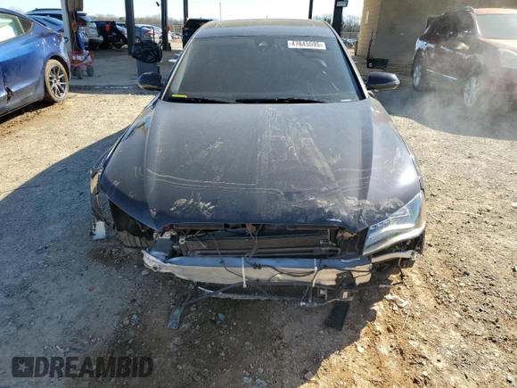 2012 Audi A8 with VIN WAUAVAFD5CN013921, listed as a Copart auction lot 47845595 with 92,512 mi miles and Salvage title. Bid and sale history available at DreamBid. Image 5.