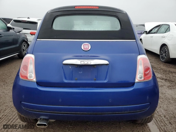 2013 FIAT 500 Pop with VIN 3C3CFFDR3DT647609, listed as a Copart auction lot 85893994 with 31703 miles and Salvage Title. Bid and sale history available at carsss.com. Image 6.