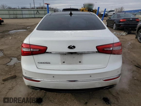 2014 Kia Cadenza Premium with VIN KNALN4D75E5163618, listed as a Copart auction lot 85905624 with 82,708 mi miles and Clean Title. Bid and sale history available at carsss.com. Image 6.