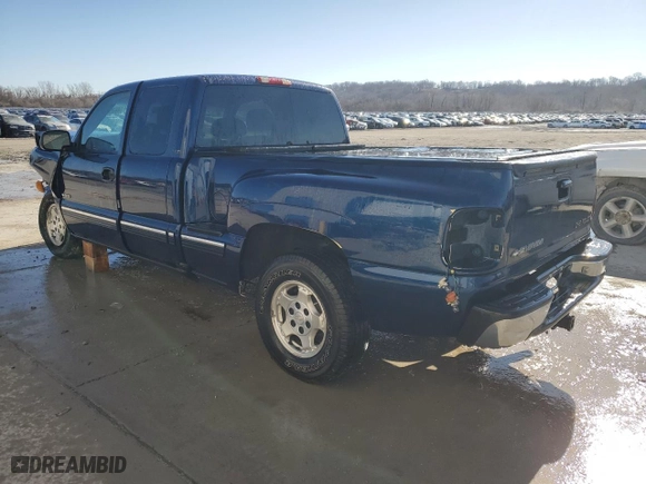 2002 Chevrolet Silverado 1500 LS with VIN 2GCEC19T421106474, listed as a Copart auction lot 46356395 with 151,620 mi miles and Salvage Title. Bid and sale history available at carsss.com. Image 2.