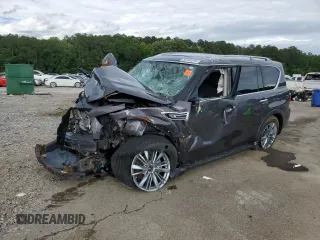 2024 Infiniti QX80 Luxe z VIN JN8AZ2AE7R9329825, wystawiony jako Copart lot #58100115 z przebiegiem Nie podano mil oraz Nie do naprawy • Non repairable. Historia ofert i sprzedaży dostępna na DreamBid. Obrazek 1.