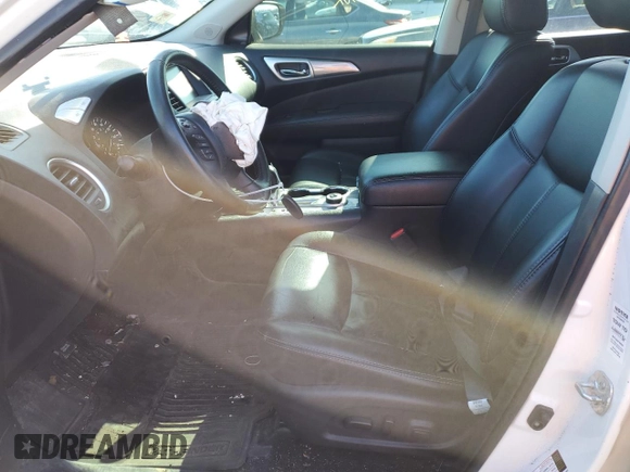 2018 Nissan Pathfinder SL z VIN 5N1DR2MM8JC664252, wystawiony jako Copart lot #47145385 z przebiegiem 62 508 mil mil oraz Szkoda całkowita • Salvage title. Historia ofert i sprzedaży dostępna na DreamBid. Obrazek 7.
