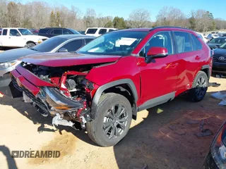 2024 Toyota RAV4 Hybrid XLE Premium with VIN 4T3B6RFVXRU166145, listed as a IAAI auction lot 41310813 with 8,276 mi miles and . Bid and sale history available at DreamBid. Image 2.