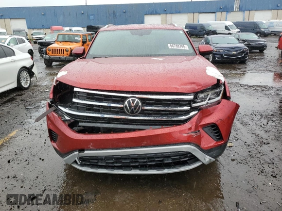 2021 Volkswagen Atlas SE with VIN 1V2KC2CA3MC204438, listed as a Copart auction lot 56788705 with 46,734 mi miles and Clean title. Bid and sale history available at DreamBid. Image 5.