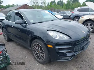 2015 Porsche Macan Turbo with VIN WP1AF2A55FLB90120, listed as a IAAI auction lot 42406786 with 111,406 mi miles and . Bid and sale history available at DreamBid. Image 1.