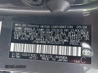 2024 Toyota Corolla Hatchback SE with VIN JTND4MBE9R3232013, listed as a IAAI auction lot 41578862 with 20,434 mi miles. Bid and sale history available at carsss.com. Image 9.