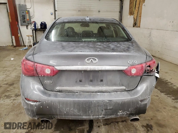 2015 Infiniti Q50 Sport with VIN JN1BV7AR5FM407039, listed as a Copart auction lot 45882655 with 99,813 mi miles and Salvage title. Bid and sale history available at DreamBid. Image 6.