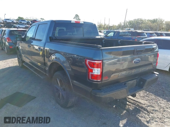 2018 Ford F-150 XL with VIN 1FTEW1EP9JFE03456, listed as a IAAI auction lot 41741500 with 104,123 mi miles. Bid and sale history available at carsss.com. Image 3.