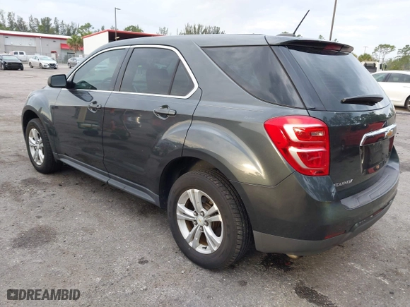 2017 Chevrolet Equinox LS with VIN 2GNALBEK6H1582971, listed as a IAAI auction lot 41975557 with 48,787 mi miles. Bid and sale history available at carsss.com. Image 3.