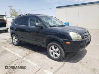 2006 Hyundai Tucson GL with VIN KM8JM12B66U342188, listed as a Copart auction lot 63140444 with 168,587 mi miles and Salvage Title. Bid and sale history available at carsss.com. Image 4.