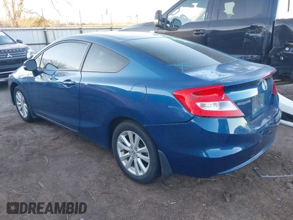 2012 Honda Civic Cpe EX-L with VIN 2HGFG3B97CH518269, listed as a IAAI auction lot 41250821 with 72,342 mi miles. Bid and sale history available at carsss.com. Image 3.