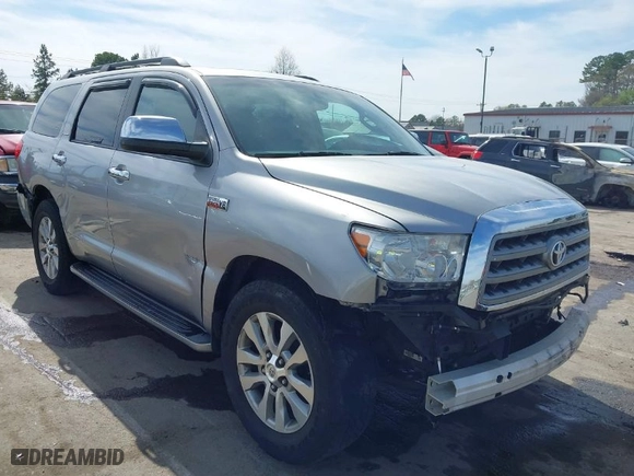 2008 Toyota Sequoia Ltd with VIN 5TDBY68A98S000170, listed as a IAAI auction lot 41842969 with 341,672 mi miles. Bid and sale history available at carsss.com. Image 1.