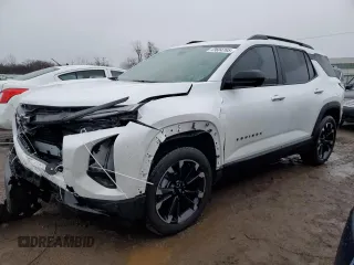 2025 Chevrolet Equinox AWD RS z VIN 3GNAXTEG5SL153719, wystawiony jako Copart lot #43604765 z przebiegiem Nie podano mil oraz Szkoda całkowita • Salvage title. Historia ofert i sprzedaży dostępna na DreamBid. Obrazek 1.
