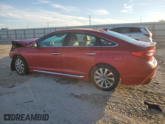 2017 Hyundai Sonata Sport with VIN 5NPE34AF6HH561860, listed as a Copart auction lot 88661045 with 95,325 mi miles and Salvage Title. Bid and sale history available at carsss.com. Image 2.