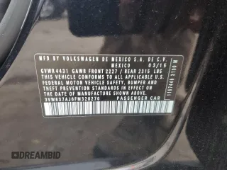 2015 Volkswagen Jetta Sedan Hybrid SEL Premium with VIN 3VW637AJ6FM328270, listed as a Copart auction lot 85991374 with 103,571 mi miles and Salvage Title. Bid and sale history available at carsss.com. Image 14.