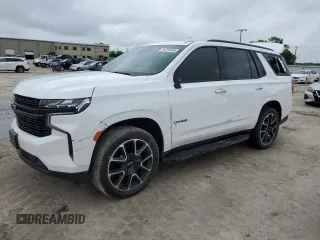 2023 Chevrolet Tahoe RST z VIN 1GNSCRKD9PR391778, wystawiony jako Copart lot #54725335 z przebiegiem Nie podano mil oraz Szkoda całkowita • Salvage title. Historia ofert i sprzedaży dostępna na DreamBid. Obrazek 1.