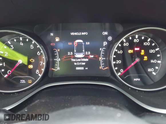 2020 Jeep Compass Limited с VIN 3C4NJDCB0LT146462, выставлен на аукционе IAAI как лот 41225669 с пробегом 69 655 миль миль и . История ставок и продаж доступна на DreamBid. Изображение 7.
