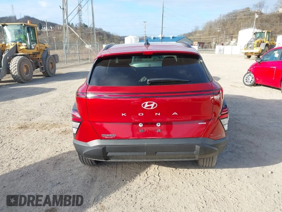 2025 Hyundai Kona SEL with VIN KM8HBCAB9SU214104, listed as a IAAI auction lot 41885571 with 6,031 mi miles. Bid and sale history available at carsss.com. Image 16.