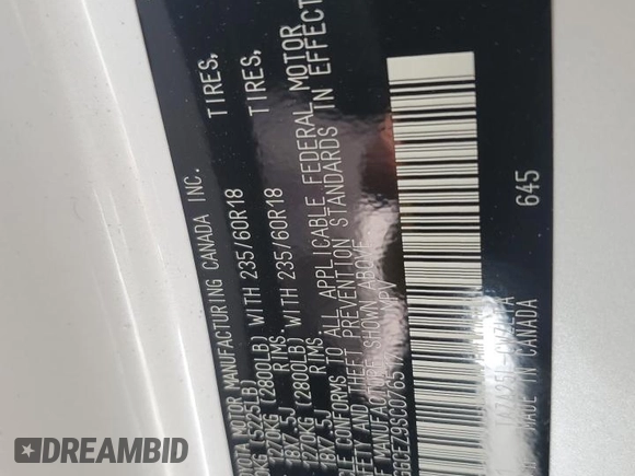 2025 Lexus NX 350 Premium with VIN 2T2GGCEZ9SC076517, listed as a Copart auction lot 58912265 with 4,530 mi miles and Non repairable. Bid and sale history available at DreamBid. Image 13.