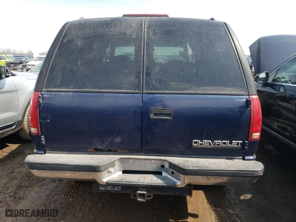 1999 Chevrolet Tahoe Z71 with VIN 1GNEK13R2XJ523810, listed as a Copart auction lot 64247874 with 151,373 mi miles and Salvage Title. Bid and sale history available at carsss.com. Image 6.