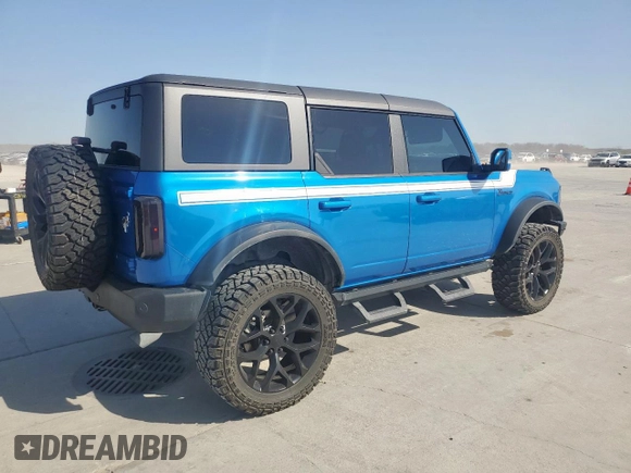 2022 Ford Bronco with VIN 1FMEE5DP8NLB44859, listed as a Copart auction lot 49328065 with 46,826 mi miles and Salvage Title. Bid and sale history available at DreamBid. Image 3.
