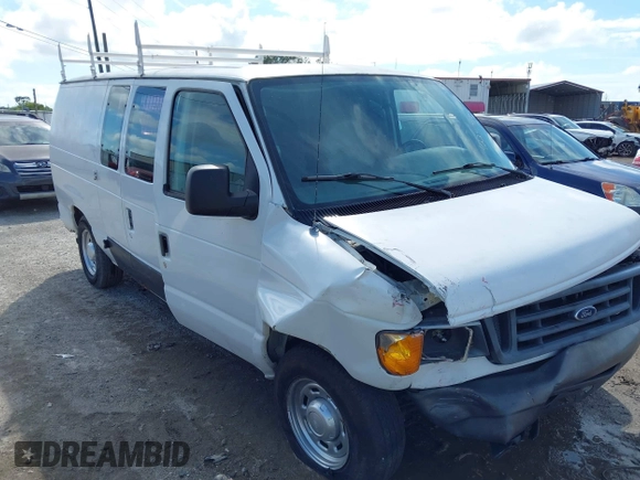 2006 Ford Econoline Cargo with VIN 1FTRE14W66HA95946, listed as a IAAI auction lot 42244992 with 230,184 mi miles and . Bid and sale history available at DreamBid. Image 1.