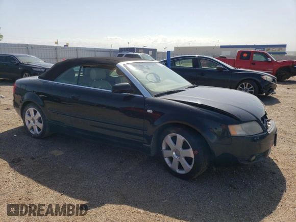 2003 Audi A4 1.8T with VIN WAUAC48H83K021679, listed as a Copart auction lot 56207854 with 87,166 mi miles and Salvage Title. Bid and sale history available at carsss.com. Image 4.